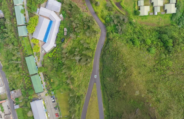 Vista geral da cidade aérea de Banos, Equador — Fotografia de Stock