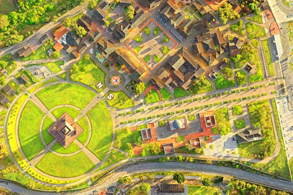 Vista aérea de Mitad Del Mundo Quito do complexo inteiro — Fotografia de Stock