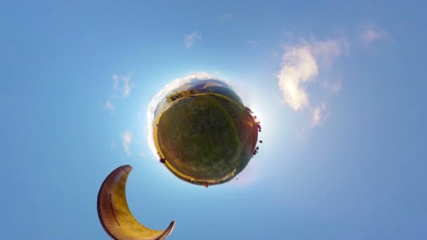 滑翔伞在天空中飞翔 — 图库视频影像