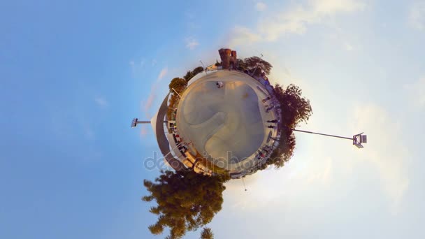 Skate Park Polar panorama — Stok video