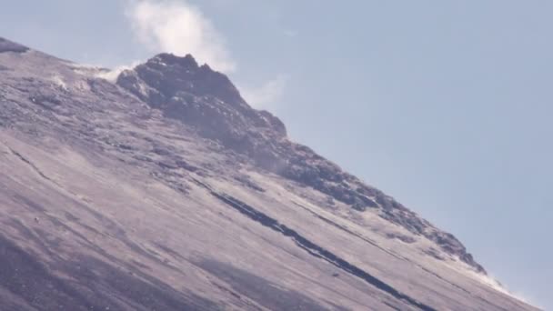 Uma Vista Panorâmica Tungurahua Dia Ensolarado — Vídeo de Stock