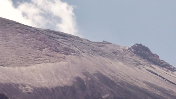 Uma Vista Panorâmica Tungurahua Dia Ensolarado — Vídeo de Stock