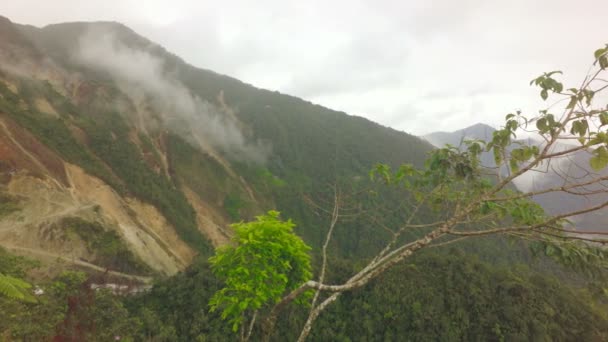 Scenic View Tungurahua Sunny Day — Stock Video