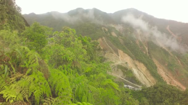 Scenic View Tungurahua Sunny Day — стоковое видео