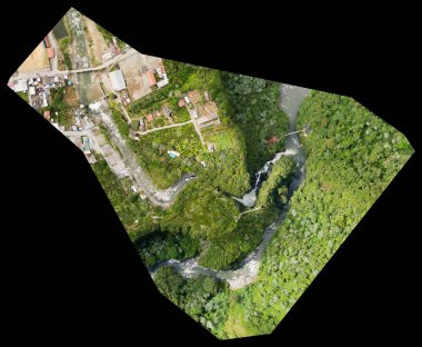 Orthorectified Drone Aerial Map Used In Photogrammetr clipart