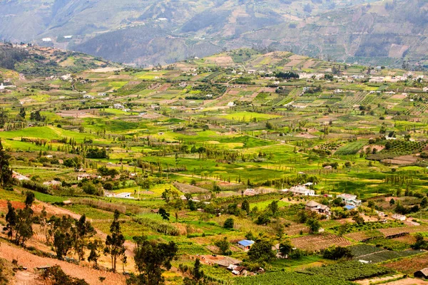 Nagy Gyönyörű Völgy Ecuadorban Andok Hegység Banos Város Közelében — Stock Fotó