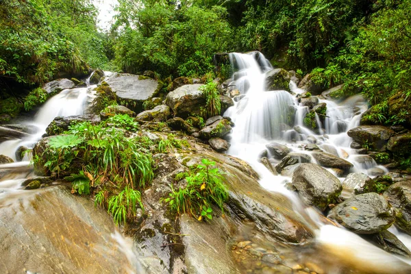 Waterfall Machay Mountain Close Banos Ecuador — Stock Photo, Image