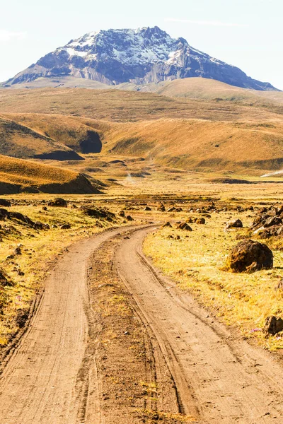 Vulcão Sincholagua 4893 Vista Parque Nacional Cotopaxi Equador — Fotografia de Stock