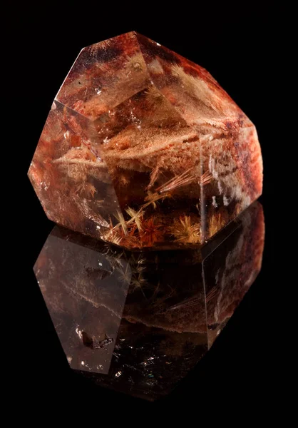 Smokey Quartz Brun Till Svart Variation Kvarts Orsakad Genom Den — Stockfoto