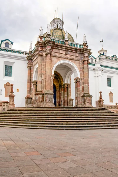 Cattedrale Sulla Piazza Principale Quito Ecuador — Foto Stock