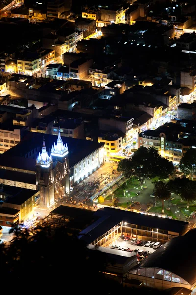 Ciudad Banos Ecuador Vista Desde Punto Observación Belavista — Foto de Stock