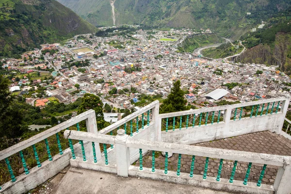 Banos Cantón Cantón Ecuador Situado Provincia Tungurahua Vista Desde Mirador — Foto de Stock