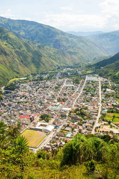 Staden Banos Ecuador Utsikt Från Belavista Watching Point — Stockfoto