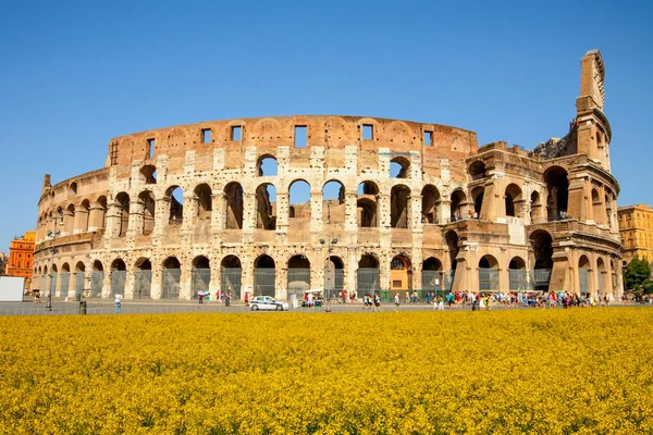 Coliseu Romano Atração Turística Originalmente Famosa Roma Itália — Fotografia de Stock