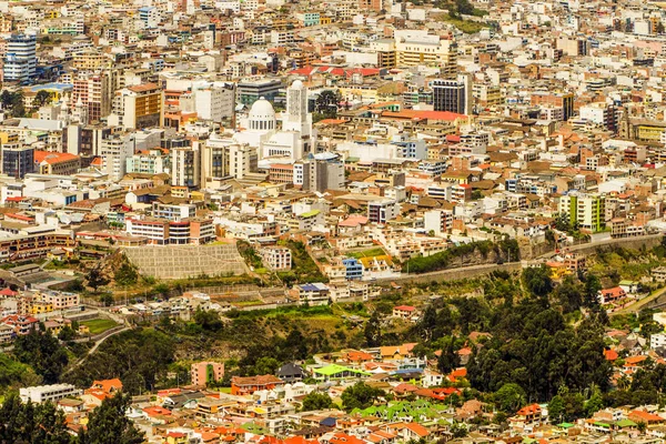 Ambato Ecuador Paisaje Urbano Desde Alto Punto Vista Catedral Moderna — Foto de Stock