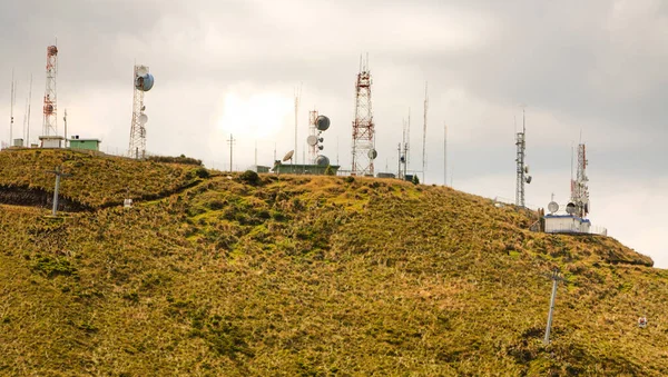 Equipos Comunicación Teleférico Cerca Quito Ecuador —  Fotos de Stock