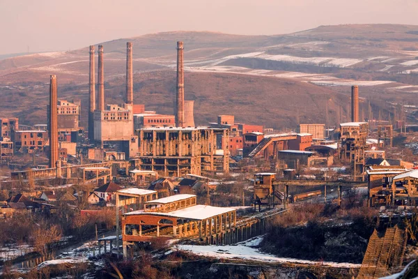 Part Very Large Metallurgy Complex Hunedoara Romania Built Communist Era — Stock Photo, Image