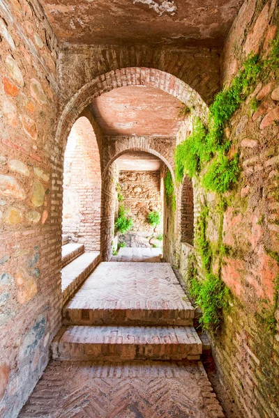 Corredor Alhambra España Con Arcos Típicos Moriscos — Foto de Stock