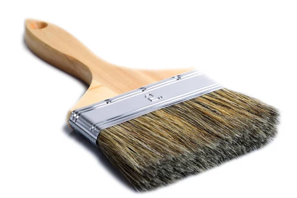 Big Brush Isolated White Background Studio Shot — Stock Photo, Image