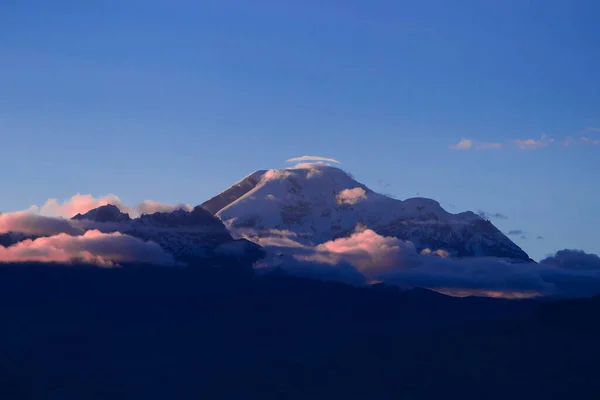 Chimborazo Volcano Ecuador Dusk — Stock Photo, Image