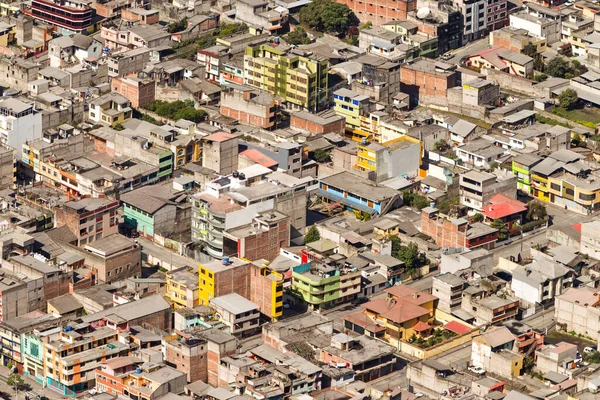 Banos Δημοφιλής Προορισμός Στο Εκουαδόρ Νότια Αμερική Πόλη Καλύπτεται Από — Φωτογραφία Αρχείου
