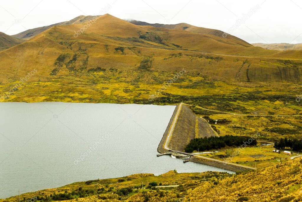 Pisayambo Lagoon Llanganates National Park Andes Mountains Ecuador