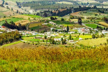 yüksek irtifa ve bir köy olan chimborazo ilçesi ekvatoru