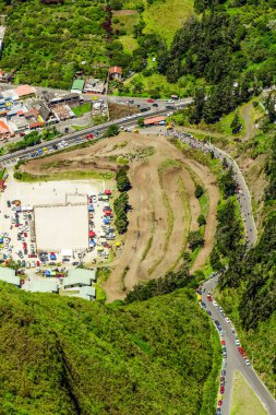 Santa Tungurahua Eyaleti Banos de Agua 'da Yüksek İrtifa Fotoğrafı
