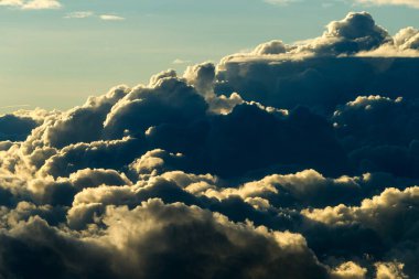 And Dağları 'nda Günbatımında Sahne 5.000 metre civarında.