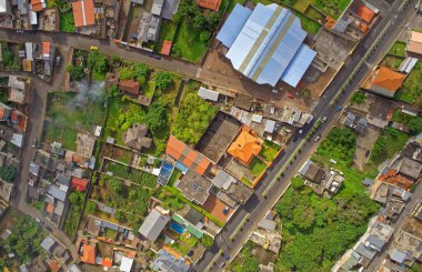 Banos De Agua Santa Drone Banliyöleri Tungurahua Eyaleti Güney Amerika