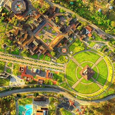 Dünyanın ya da Ciudad Mitad Del Mundo 'nun Ekvador Başkentinde Çok Popüler Turistik Varış Yeri