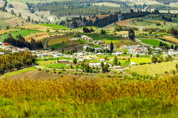 Μεγάλο Υψόμετρο Andean Χωριό Chimborazo Κομητεία Εκουαδόρ — Φωτογραφία Αρχείου