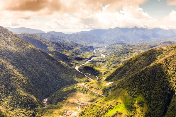 Pastaza Valley Andes Mountains Ecuador Aerial Shot Full Size Helicopter — Stock Photo, Image