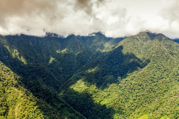 High Altitude Helicopter Shot Llanganates National Park Tungurahua Province Ecuador — Stock Photo, Image