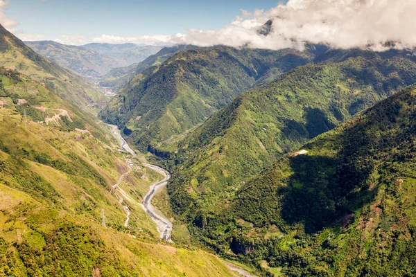 Pastaza Valley Tungurahua Province Ekvádor Vysoká Nadmořská Výška Letecké Shot — Stock fotografie