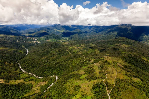 Parque Nacional Llanganates Rio Topo Província Tungurahua Equador Helicóptero Alta — Fotografia de Stock