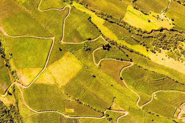 Ecuadorian Grassland Aerial Shot Tungurahua Region High Altitud Πλήρους Μεγέθους — Φωτογραφία Αρχείου