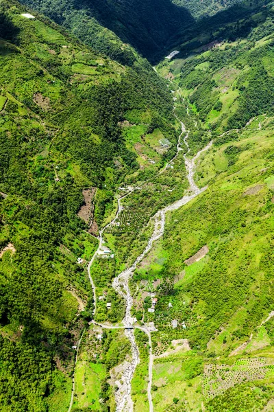 Rio Blanco Flow Exiting Llanganates National Park Tungurahua State Ecuador — Stock Photo, Image
