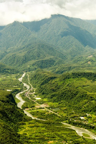 Pastaza River Valley Ecuadoriaanse Andes Pan American Road Hoogte Full — Stockfoto