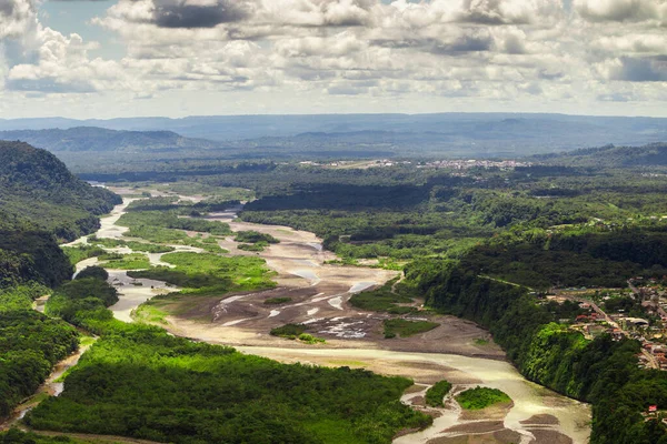 Pastaza River Basin Aerial Shot Low Altitude Full Size Helicopter — Stock Photo, Image