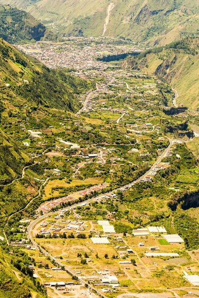 Banos Agua Santa Tungurahua Provinz Ecuador Luftaufnahme — Stockfoto