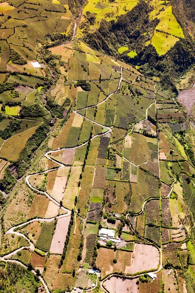 Tiro Aéreo Plantación Ecuatoriana Área Tungurahua Chopper Alta Altitud —  Fotos de Stock