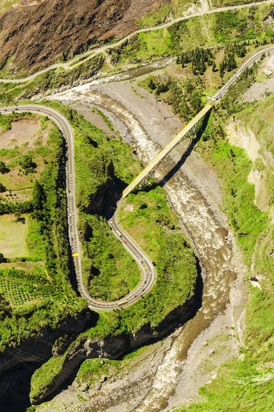Patate Chambo River Unissent Pour Former Rivière Pastaza Equateur Plan — Photo