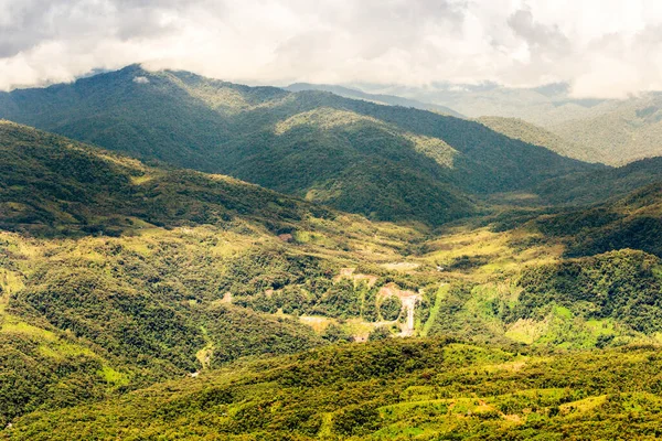 Ekvador Andean Dağları Ndaki Yeni Elektrik Santralinin Havadan Çekimi Ulusal — Stok fotoğraf