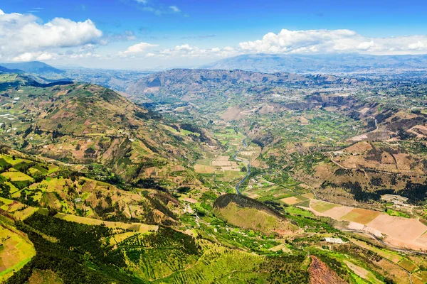 Tiro Aéreo Alta Altitude Nas Montanhas Dos Andes Equador — Fotografia de Stock