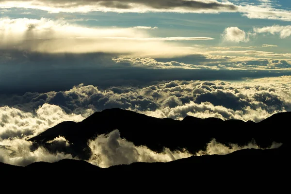 Vista Σούρουπο Υψηλό Υψόμετρο Στις Άνδεις Βουνά Περίπου 5000M — Φωτογραφία Αρχείου