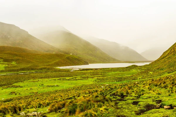 Culebrillas Lagoon Canar Ecuador Popular Destination Trout Fishing — Stock Photo, Image