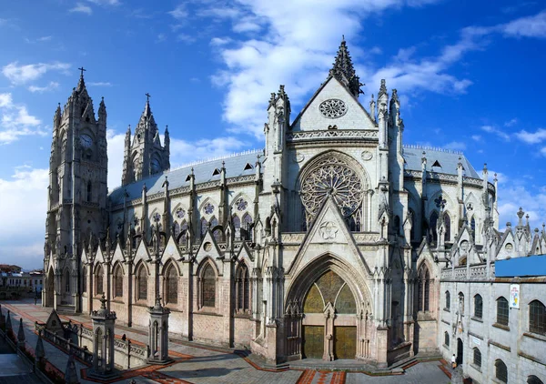 Basílica Nación Una Iglesia Católica Romana Ubicada Centro Histórico Quito — Foto de Stock