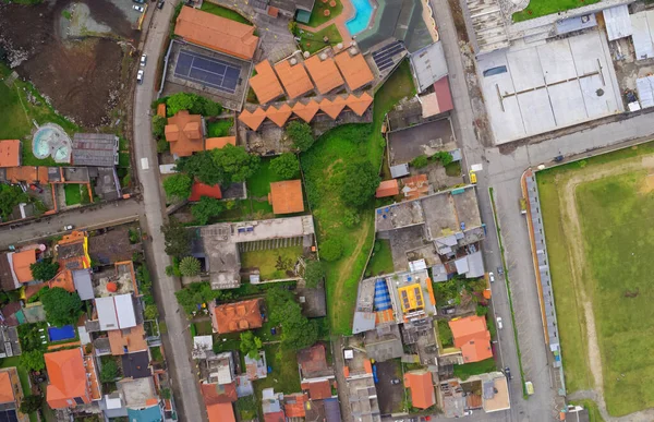 Banos Agua Santa Aerial View Ecuador Sydamerika — Stockfoto