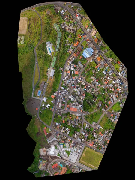 Orthorectified Aerial Image Used Civil Engineering — Stock Photo, Image